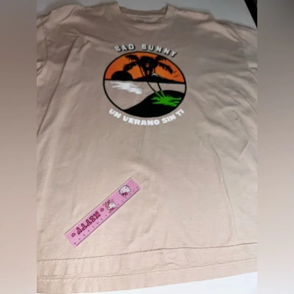 Bad Bunny Un Verano Sin Ti Concert T-Shirt Unisex Size XL Beach Palm Trees - Picture 8 of 11